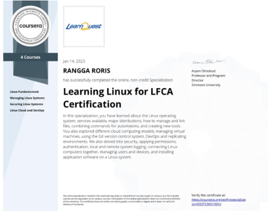 Course Certificate